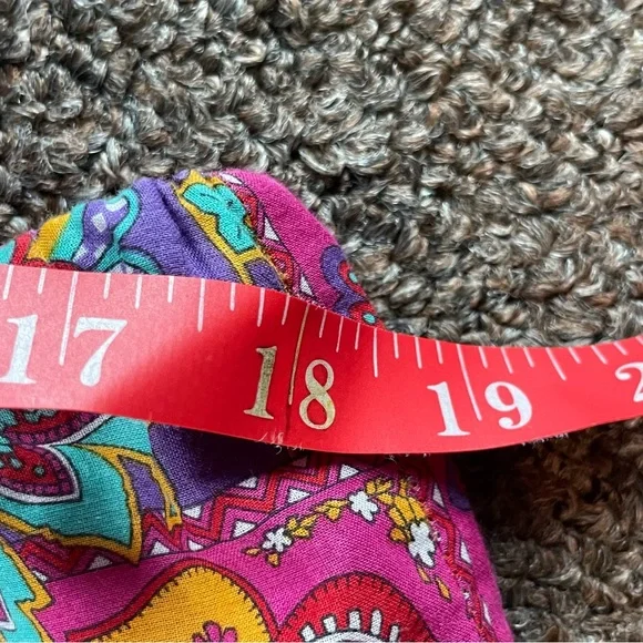 Lauren Ralph Lauren Plus Size Linen Tiered Midi Skirt Floral Paisley Boho Large - Picture 4 of 6